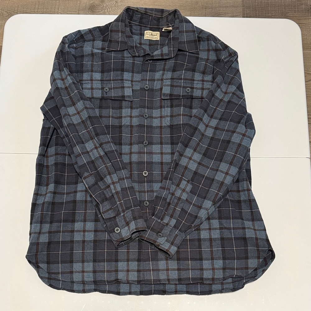 Vintage L.L.Bean Plaid Long Sleeve Flannel